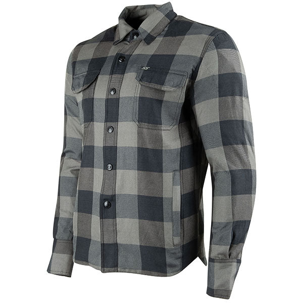 S&S MEN'S TRUE GRIT ARMOURED/REINFORCED MOTO SHIRT